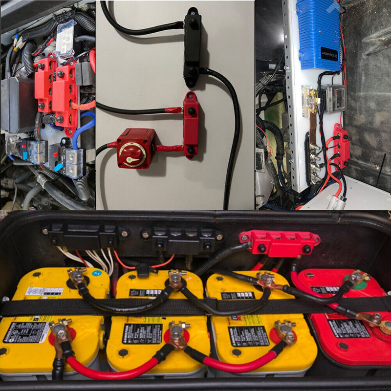 4 Post Power Distribution Block Terminal Screw Bus Bar High Current Wiring Stud