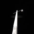 Ceramic Stainless Steel Pointed Tip Tweezer Heat Resistant Anti-acid Anti-static