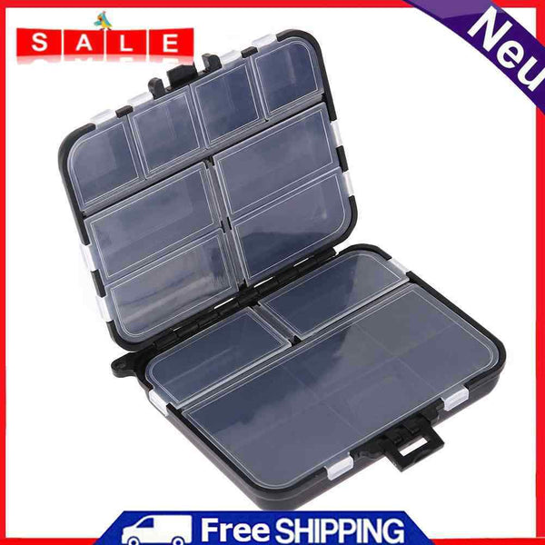 16 Compartment Fishing Tackle Box Fish Bait Holder Box Portable Fishing Hook