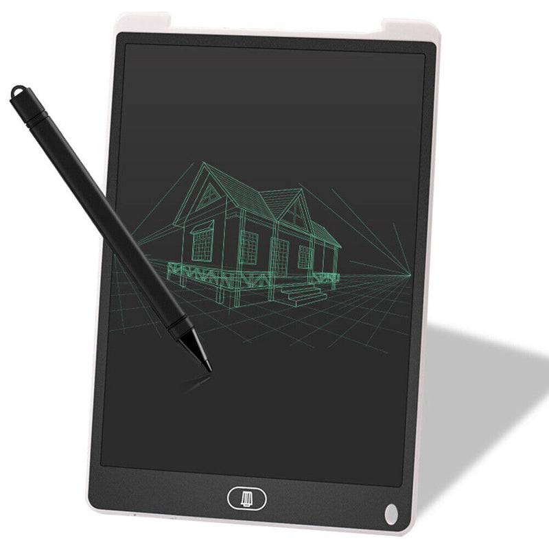 12 inch Digital LCD Writing Tablet Electronic Drawing Pads Board (White)