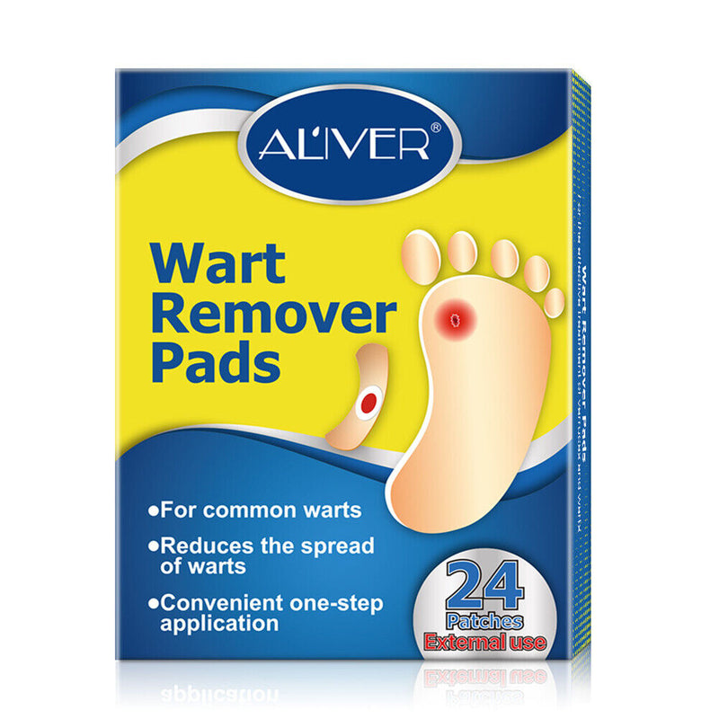 24pcs Feet Warts Remover Pads Foot Callus Corn Stickers Foot Care Plaster Newly