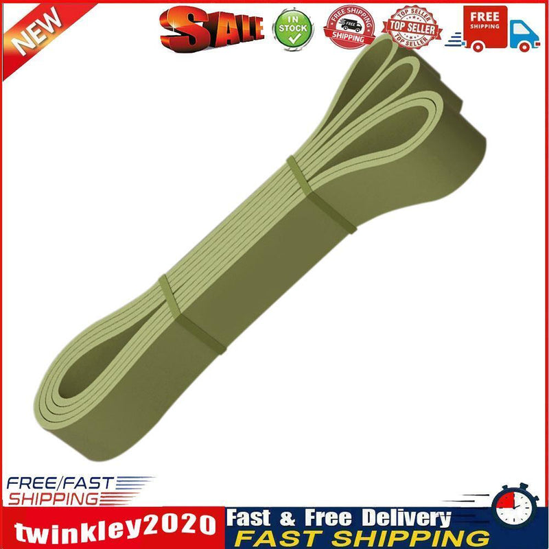 Fitness Band Resistance Strap Gym Workout Expander (Military Green 13mm) Newly
