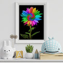 Rainbow Sunflower Diamond Painting Kits Full Round Drill Home Wall Deco