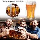 4pcs Creative Acrylic Liquor Divider Liquor Dispenser Glass for Party (B) Newly