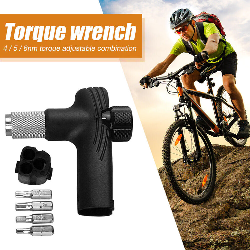 4/5/6nm Torque Adjustable Bike Ratchet Wrench Set Multifunctional Spanner Newly