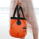 20L Folding Bucket Outdoor Camping Waterproof Water Storage Bags (Orange) Newly
