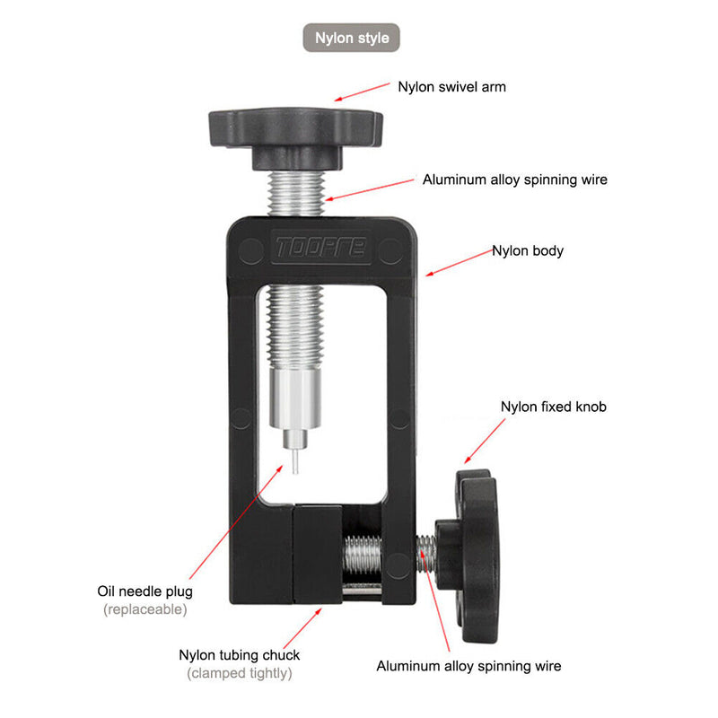 TOOPRE Bicycle Oil Needle Installation Tool Disc Brake Hose Cutter (Black) Newly