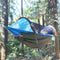 #A Camping Hammock with Mosquito Net 2 Person Aluminum Pole Tree House Swing Bed