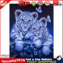 2 Tigers 5D Diamond Painting Craft Embroidery DIY Cross Stitch Home Decor Newly