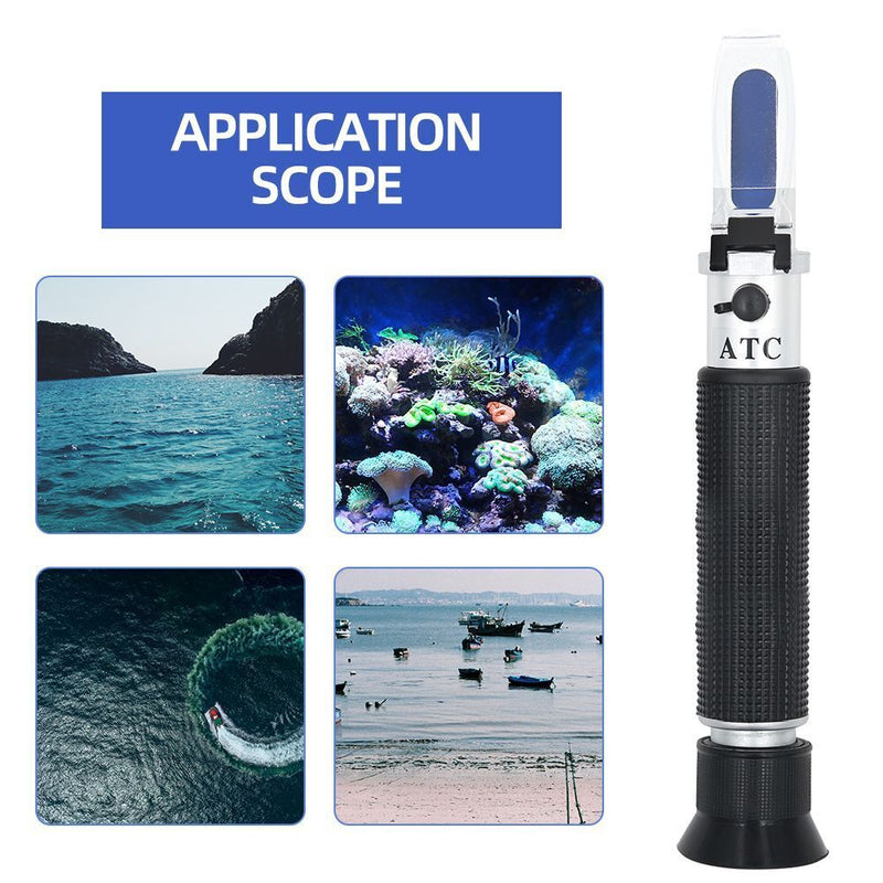 Hand-held For fishery Salinity 0-10% Salinity Refractometer Tester Salt meter