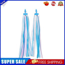 2x Kids Scooter Bike Decor Ribbon Bicycle Handlebar Tassel Streamers (Blue)