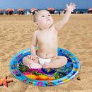 Baby Water Mat Ocean Fish Dolphin Inflatable Cushion with Safe Gas Nozzle Newly