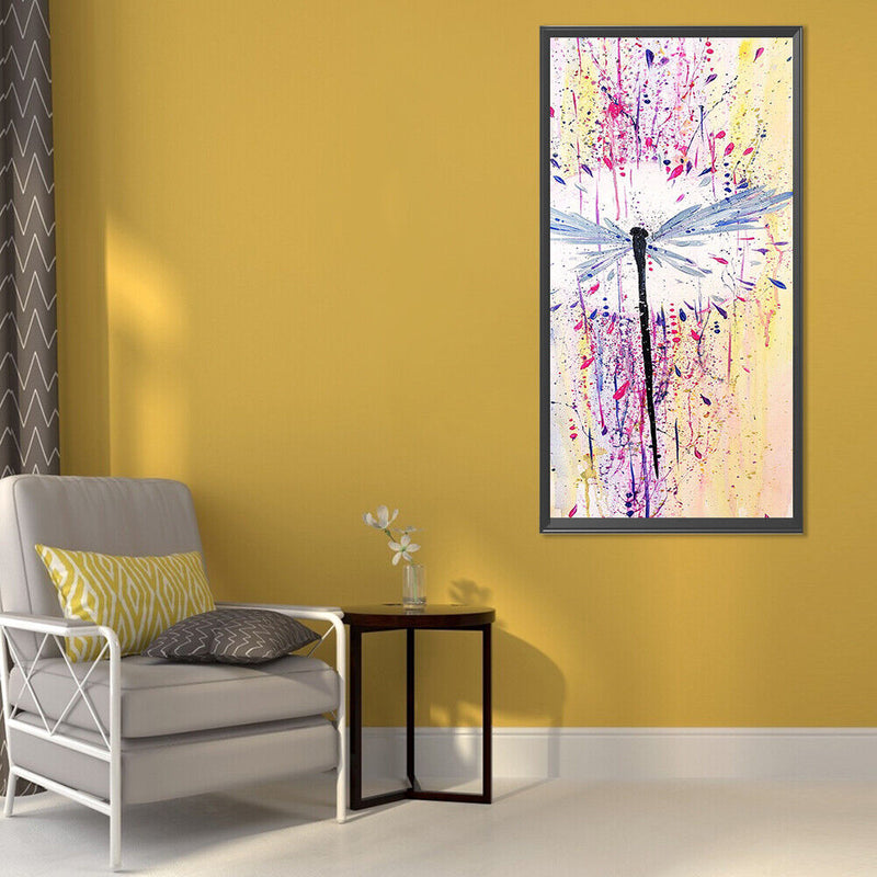 Canvas Paint By Numbers Dragonfly Oil Hand Painted Drawing Kit Home Decoration