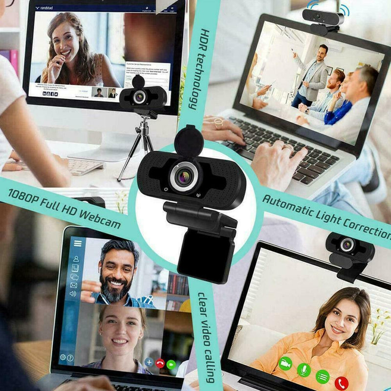 1080P USB Webcam For PC Desktop & Laptop Web Camera AU Microphone STOCK R3A1