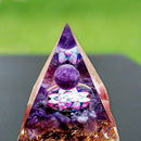 Pyramid Ogan Crystal Energy Tower Nature Reiki Chakra Crushed Stone (D) Newly