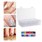 64 Grids Rhinestone Embroidery Organizer Accessory Square Jewelry Nail Organizer