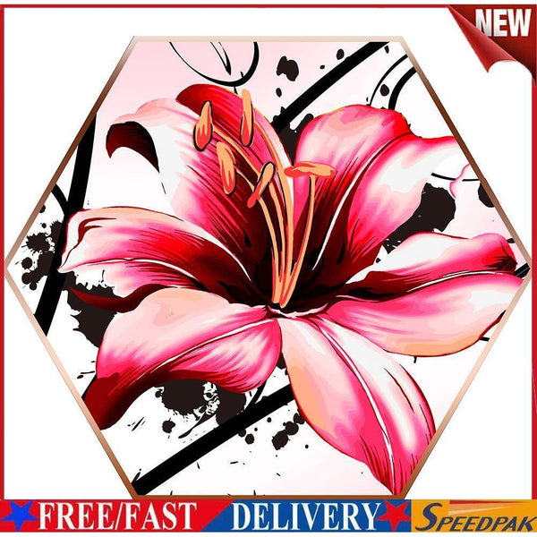 5D DIY Full Drill Diamond Painting Blossom Hexagon Cross Stitch Embroider(1 #F