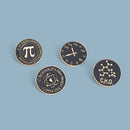 clock For Student Gifts Letter Brooch Enamel Pin Denim Jackets Lapel Pin Badge