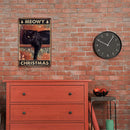 Black Cat Metallic Poster Wall Art Sigs Tin Painting Rectangular Hanging for Bar