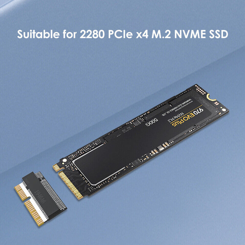 M.2 NGFF NVMe SSD Adapter Card for MacBook Air Pro 2013-2017 (NVME-MA1S1)