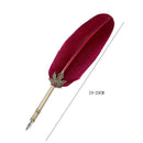 Retro Calligraphy Quill Feather Dip Pen Writing Ink Set Fountain Pens Gifts