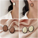 Fashion Jewelry Round Geometric Earrings Jewelry Enamel Earring Stud Earrings