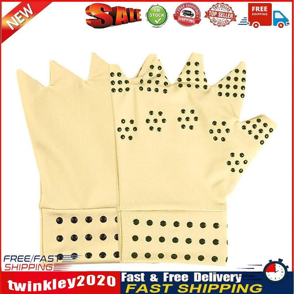 Compression Arthritis Gloves Ache Pain Joint Relief Wrist Braces (Nude) Newly