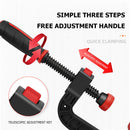 Adjustable Heavy Duty G Type Wood Clip Woodwork Carpenter C Clamp (Long) Newly