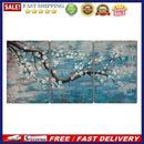 A Plum Blossom Oil Paint By Numbers 3 Panels Canvas DIY Hand Painted Wall A