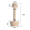 Baking Supplies Double Side Cake Tools Wooden Egg Tart Tamper Pastry Pusher