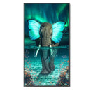 Full Cross Stitch 11CT Butterfly Elephant Handmade Cotton Thread Animal Cra