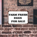 Retro Farm Fresh Eggs Metal Plate Painting for Bar Pub Tin Plaque Wall Sign
