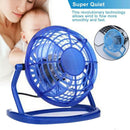 Mini USB Desk Fan Super Quiet Portable Cooling Air Cooler For Computer Laptop