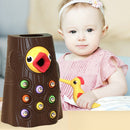 Magnetic Woodpecker Catching Worms Feeding Toys Game Set Montessori (A)