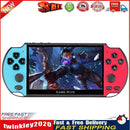 X7 Plus 5.1 inch Handheld Game Console 8GB Built-in 200 Games (Blue Red) Newly