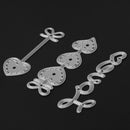 3pcs Love Lines Dies Stencil Craft Embossing Cut Die For DIY Scrapbooking