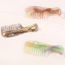 Acetate Hair Clip Duckbill Clip Frosted Hair Edge Clip Comb Shape Hairpin