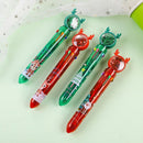 School Xmas Boy Ten Color Pen Christmas Ballpoint Pen Stationery Santa Claus