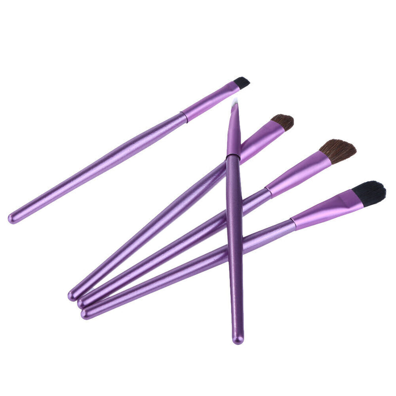 Stylish Eye Makeup Brushes Set Eyeshadow Eyebrow Tool Round Can Packed
