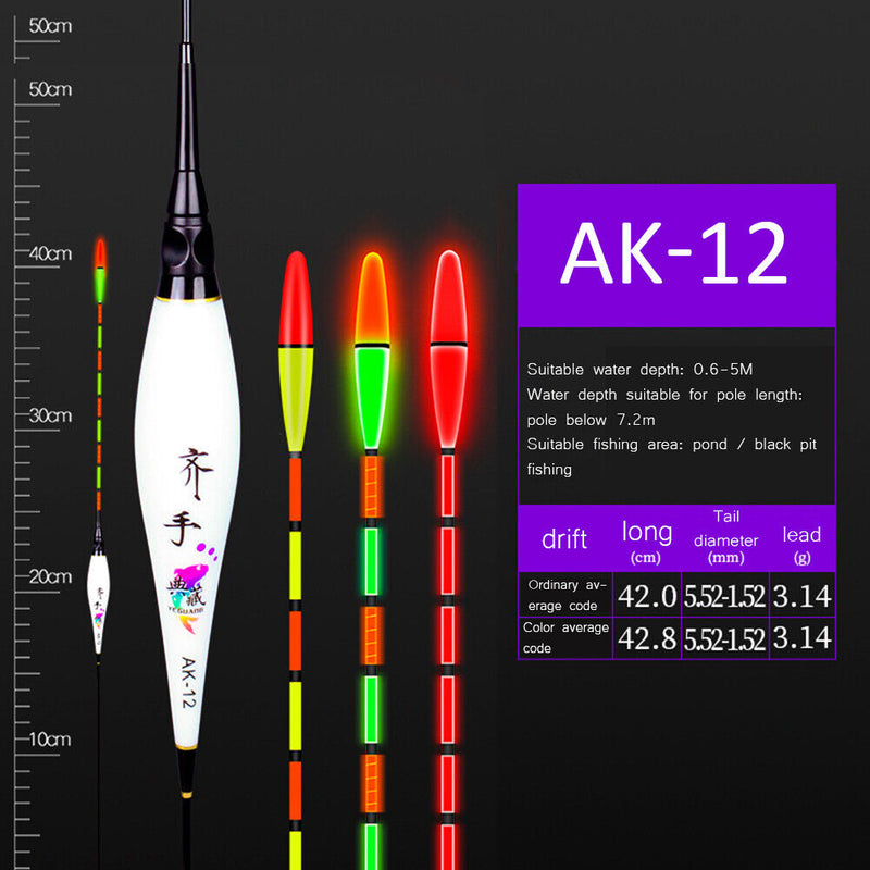 Electric Bite Float Luminous Carp Fish Stick Bobber Fishing Tackle (AK-12) Newly