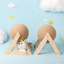 Cat Scratching Ball Toys Sisal Board Scratcher Kitten Grinding Paws Claws Care