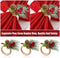 Wooden Napkin Ring Pine Cones Napkin Holder Handicraft Christmas Napkin Rings