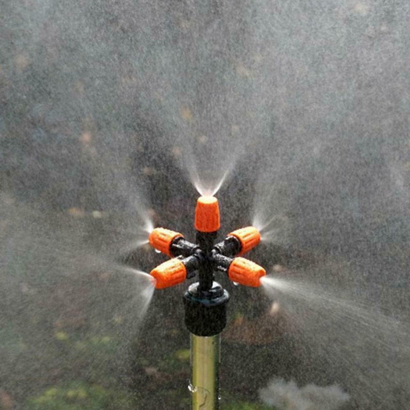 Garden Sprinkler Automatic Watering System 360 Degree Rotary 5 Sprinkler L5N4