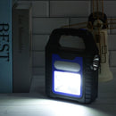 Outdoor Hiking Hand Lamp COB LED Work Lamp Emergency Spotlight Solar Lantern