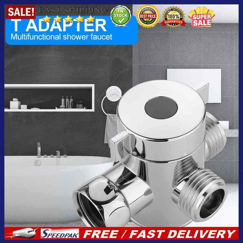 Adapter Adjustable Arm 3 Way  Head Diverter Valve Tee Connector