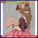 2pcs Diamond Painting Kit girl Full Round Rhinestone Wall