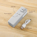 2 in 1 Mini Vacuum Sealer USB Snack Fresh Bag Heat Sealer Cutter (Grey) Newly