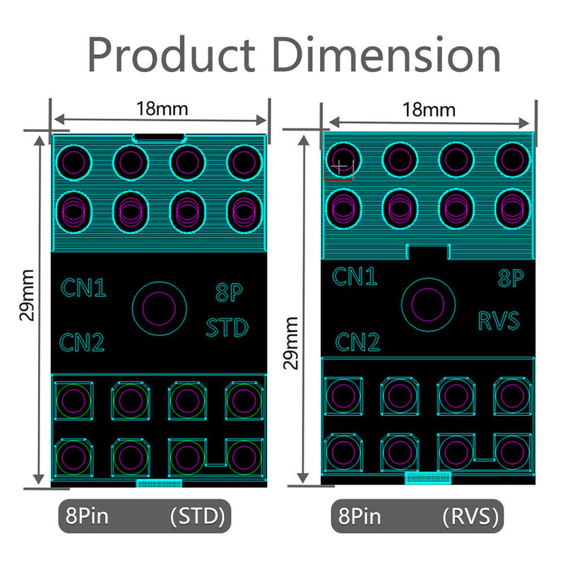 ATX 8-Pin Female to 8Pin Male 180 Degree Angled Adapter for Desktop Video Card