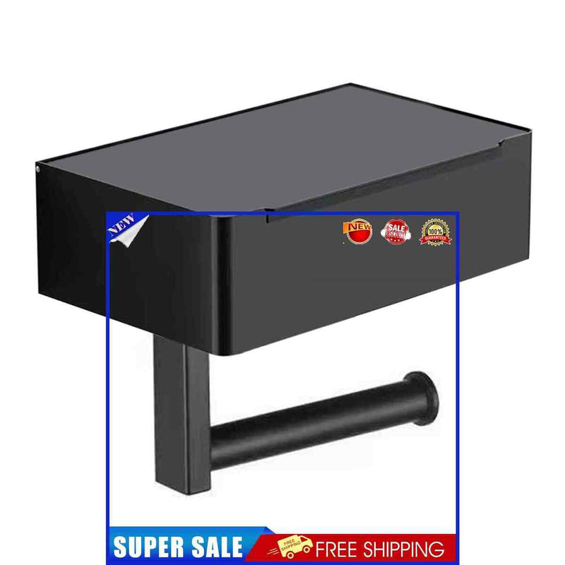 Paper Holder & Wipe Dispenser Durable Bathroom Paper Storage Shelf (A)