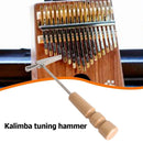 Kalimba Tuning Hammer Wood Handle Metal Portable Tuner for All Size Thumb Piano